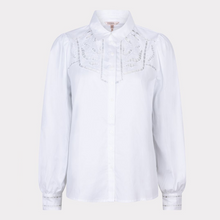 Load image into Gallery viewer, esqualo blouse in white colour showing front of blouse

