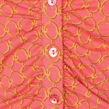 Load image into Gallery viewer, esqualo blouse closeup  in coral print 
