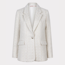 Load image into Gallery viewer, Esqualo tweed blazer in offwhite colour
