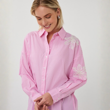 Load image into Gallery viewer, Esqualo Striped Blouse| Flower Patch
