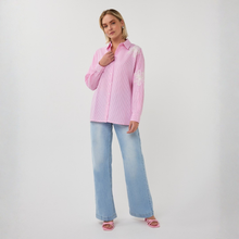 Load image into Gallery viewer, Esqualo Striped Blouse| Flower Patch
