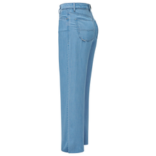 Load image into Gallery viewer, Light blue jeans on a white background
