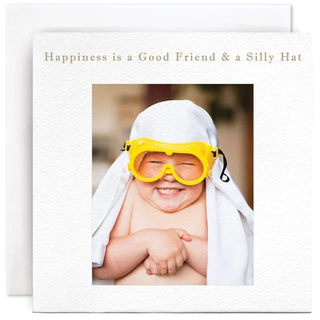Happiness Is A Good Friend & A Silly Hat | Susan O'Hanlon Card