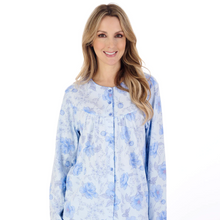 Load image into Gallery viewer, Slenderella Picot Trim Jersey Pyjama Set | Blue
