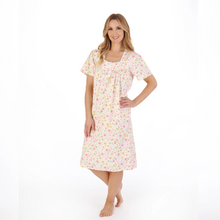 Load image into Gallery viewer, Slenderella Watercolour Floral Print Woven Nightdress | Pink
