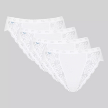 Load image into Gallery viewer, A product shot of the Sloggi Chic Tai Briefs 4 Pack. 
