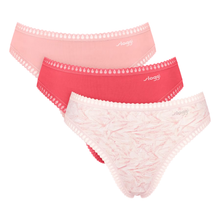 Load image into Gallery viewer, Sloggi Go Crush High Leg 3 Pack Brief | Pink/Coral/Print
