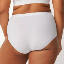 Load image into Gallery viewer, A model showing the back of the Sloggi Maxi Control Brief. 
