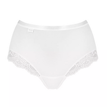 Load image into Gallery viewer, A product shot of the Sloggi Romance Maxi Brief in White. 
