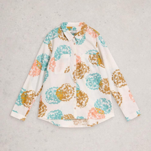 Load image into Gallery viewer, Floral patterned shirt on a gray background
