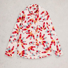 Load image into Gallery viewer, Colorful patterned shirt on a gray background
