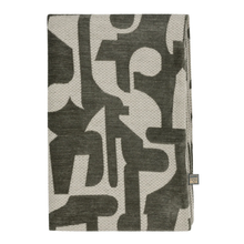 Load image into Gallery viewer, Folded blanket with abstract pattern on a white background
