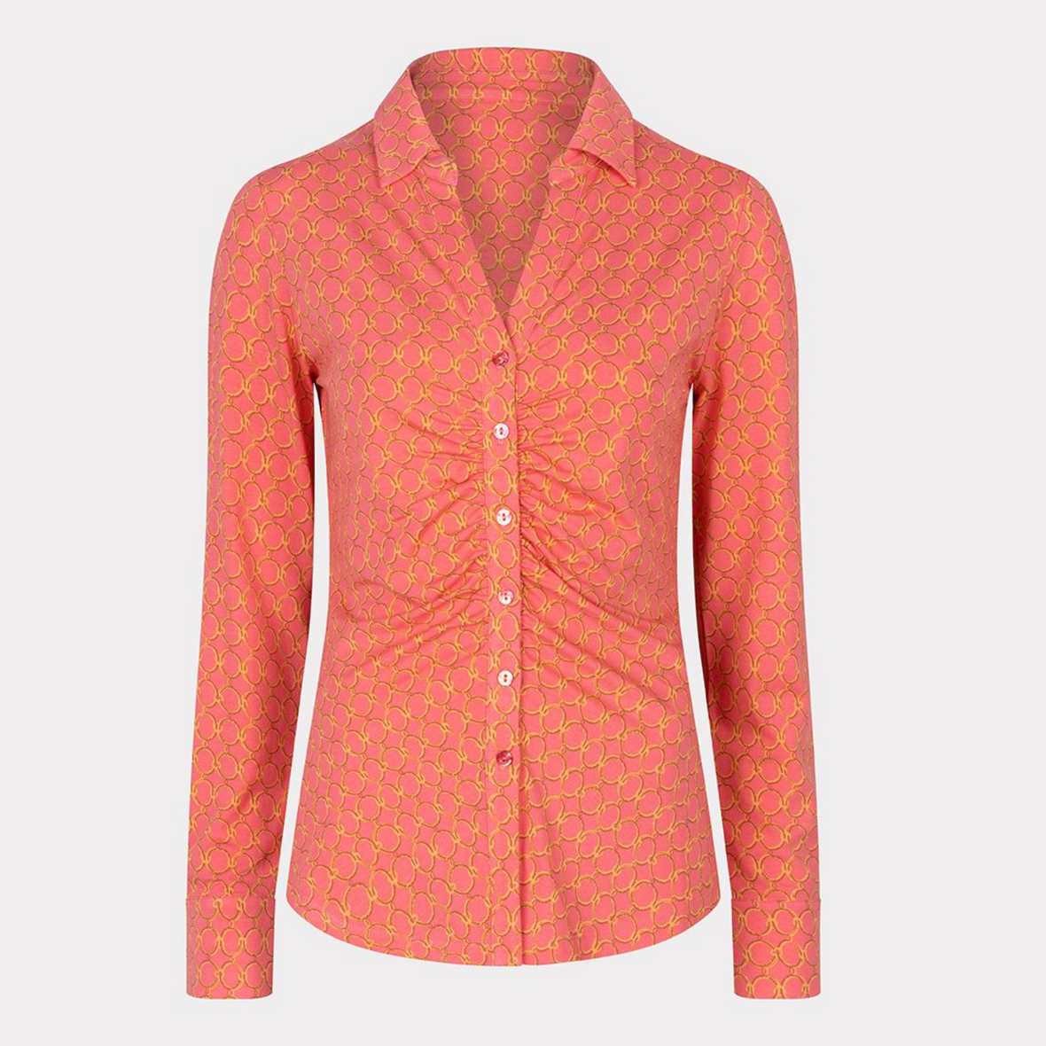 Esqualo blouse in coral colour