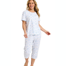 Load image into Gallery viewer, Lady in PJ Set with Blue Print
