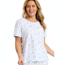 Load image into Gallery viewer, Lady in PJ Set with Blue Print
