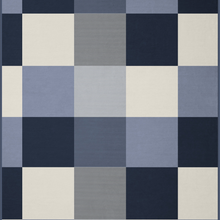 Load image into Gallery viewer, Checkered pattern with blue, gray, and white squares
