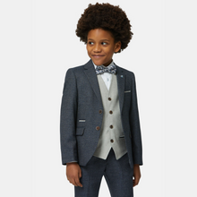 Load image into Gallery viewer, &quot;Tom&quot; Benetti Three Piece Boys Suit | Bordeaux / Olive / Indigo

