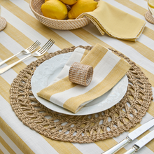 Load image into Gallery viewer, Wide Stripe Tablecloth Honeydew | 150x240cm
