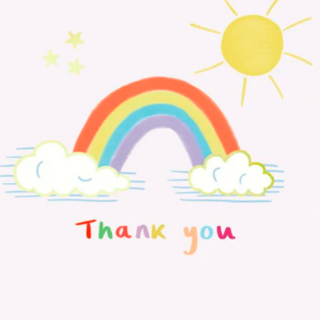 Rainbow Thank You Card | Susan O'Hanlon Card