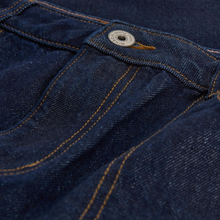 Load image into Gallery viewer, Close up of fabric on Wearing White Stuff Tia Dark Denim in dark denim.
