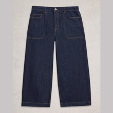 Load image into Gallery viewer, White Stuff Tia Dark Denim in dark denim, with a light grey background.
