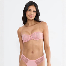 Load image into Gallery viewer, Triumph Comfort Allure Balconette Bra | White / Strawberry Cream
