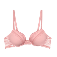 Load image into Gallery viewer, Triumph Comfort Allure WHP Bra | White / Strawberry Cream
