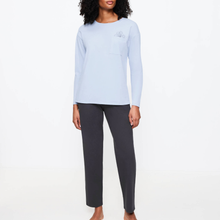 Load image into Gallery viewer, Triumph Long Sleeve Minimalistic Flower Pyjama Set
