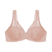 Load image into Gallery viewer, A product shot of the Triumph Wild Peony Florale Wired Padded Bra.
