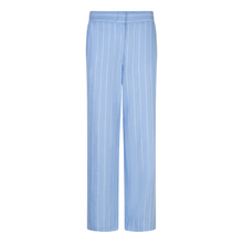 Load image into Gallery viewer, Front shot of  Esqualo Linen Trousers in the colour Pacific, with a white background.
