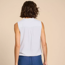 Load image into Gallery viewer, Tulip Jersey Sleeveless Shirt | Ivory / Pink
