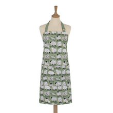 Load image into Gallery viewer, Woolly Sheep Green Cotton Apron
