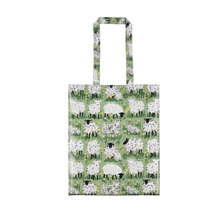 Load image into Gallery viewer, Woolly Sheep Green PVC Shopper Bag | Medium
