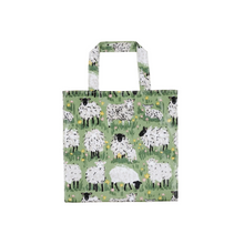Load image into Gallery viewer, Woolly Sheep Green PVC Shopper Bag | Small
