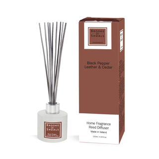 Brooke & Shoals Black Pepper Leather & Cedar Diffuser