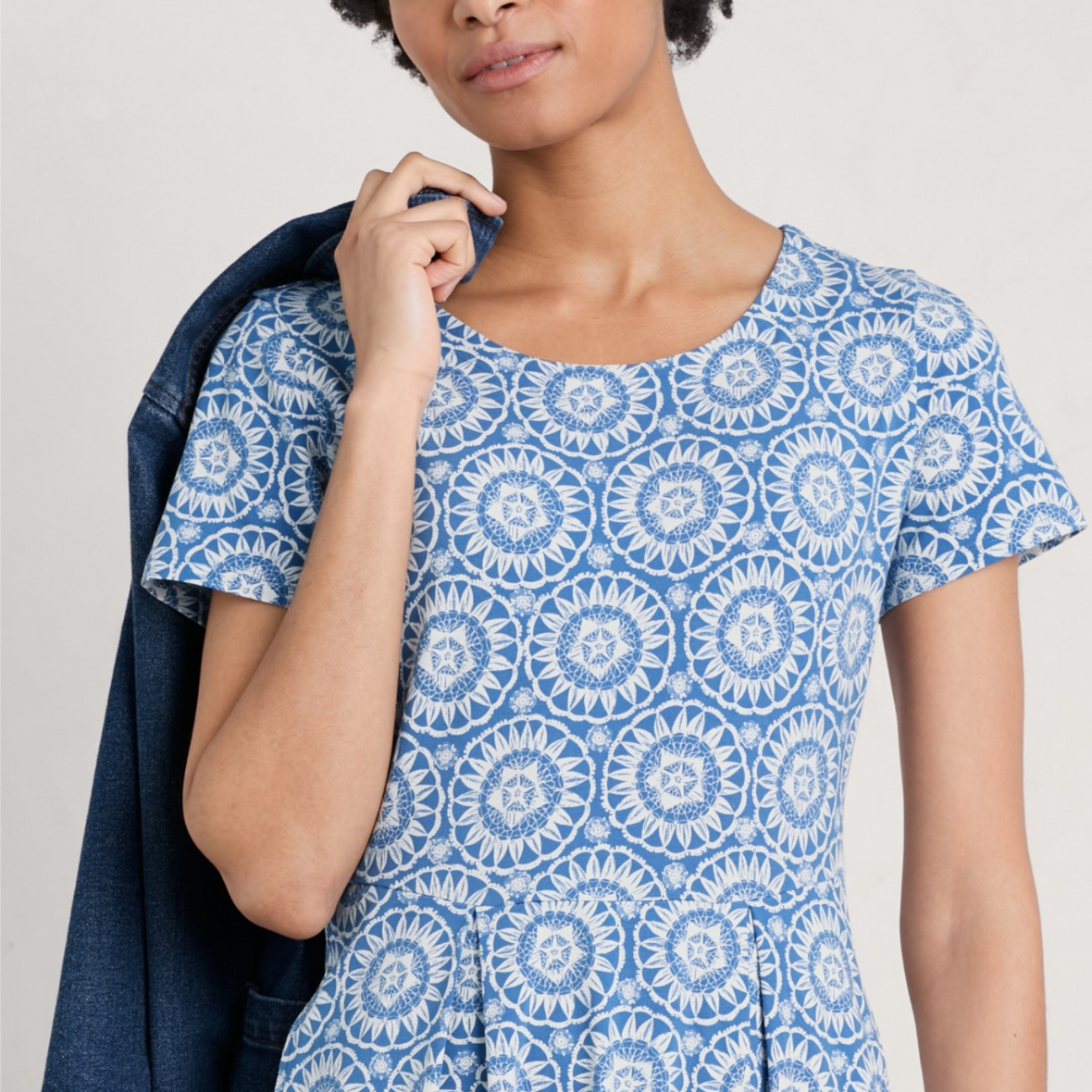 Seasalt Veronica Dress | Crochet Blue Sunflower