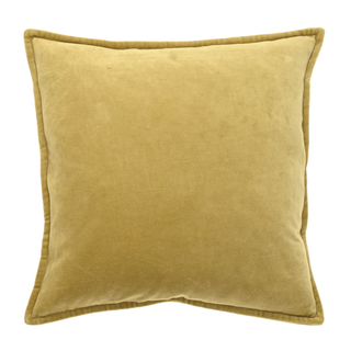 Yellow cushion on a white background