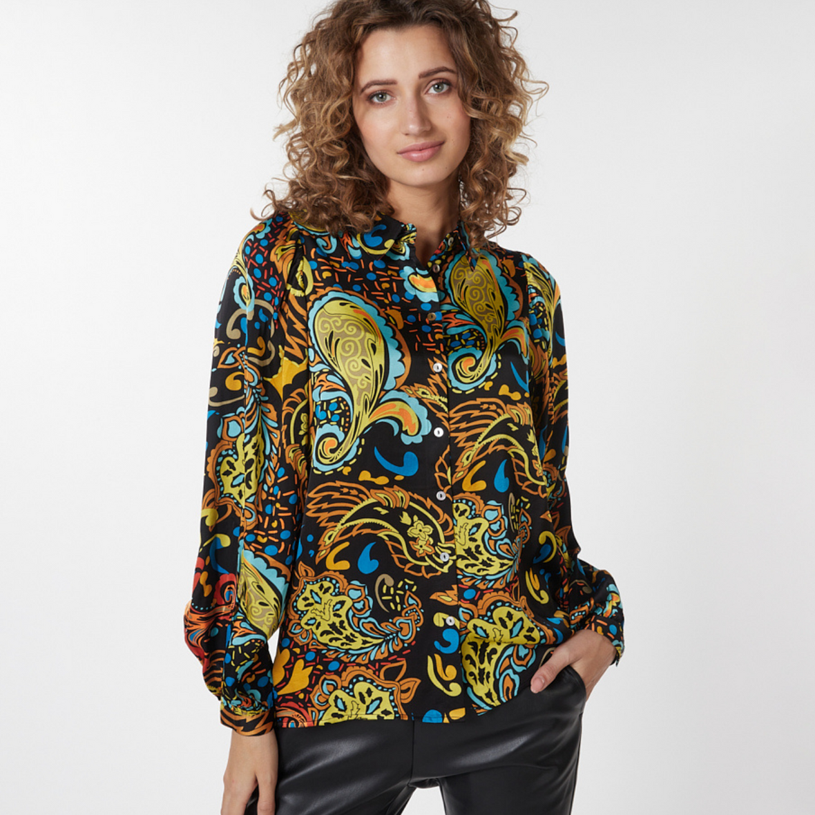 Long Sleeve 'Untamed Party' Blouse
