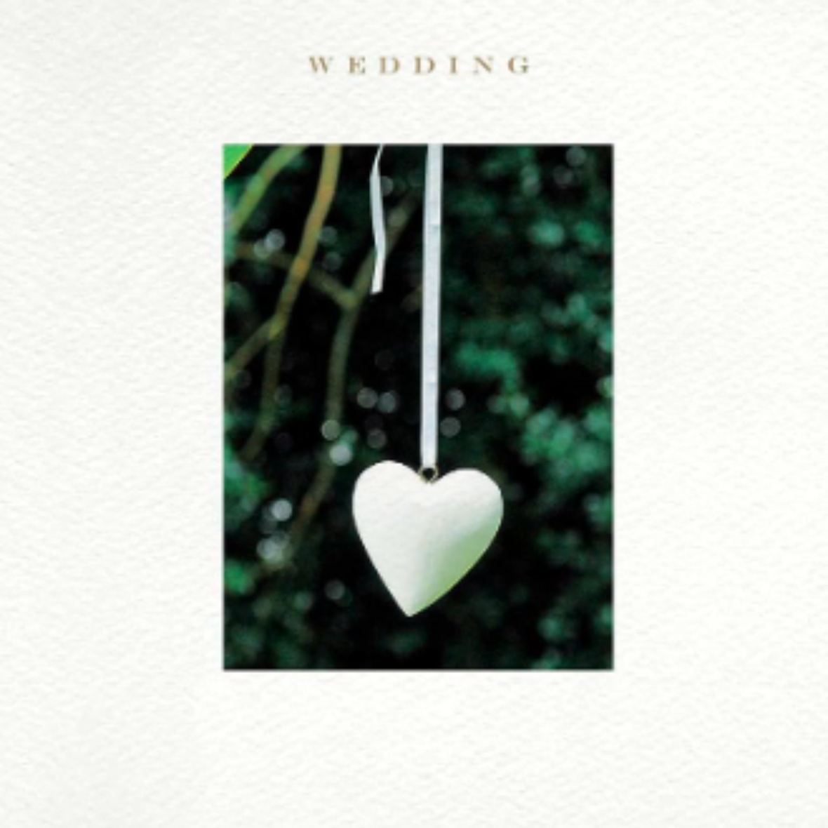 White Heart Wedding Card  | Susan O'Hanlon Card