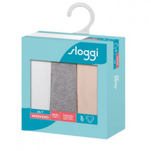 Load image into Gallery viewer, Sloggi 3 Pack 24/7 Weekend Tai Briefs | Neutral
