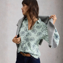 Load image into Gallery viewer, White Stuff Annie Jersey Green Print Shirt
