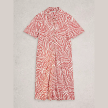 Load image into Gallery viewer, outline of dress on grey background 
