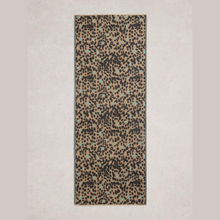 Load image into Gallery viewer, Yoga mat with leopard print pattern on a light gray background
