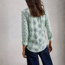 Load image into Gallery viewer, White Stuff Annie Jersey Green Print Shirt
