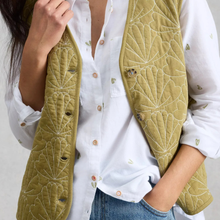 Load image into Gallery viewer, Shirt on model with body warmer 
