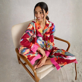 White Stuff Cotton Pyjamas Set | Red/Pink