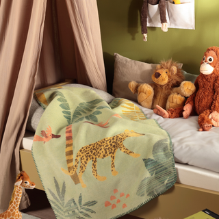 Blanket in bedroom setting 