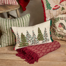 Load image into Gallery viewer, Winter Woods With Tartan Flange Cushion
