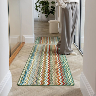 Candy Multi Green Zigzag 50x75cm