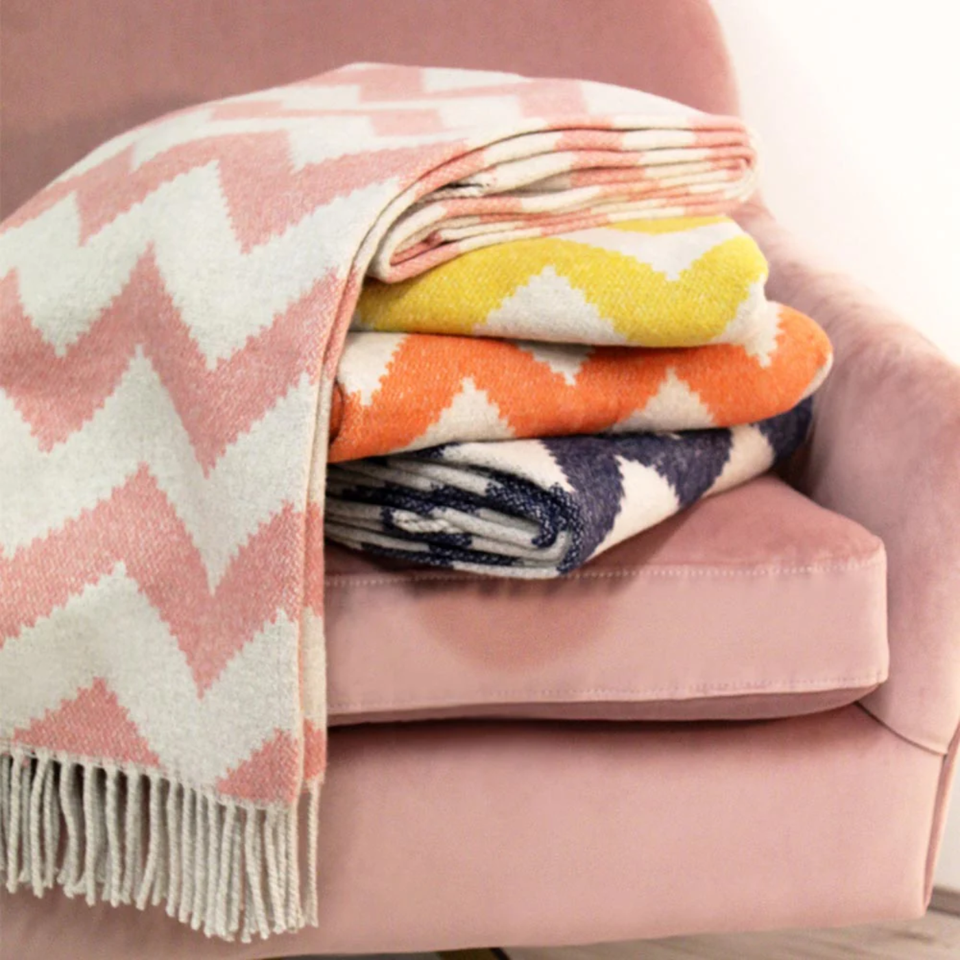 Scatterbox Ziggy Throw | Orange/Grey – Geoghegans Of Navan